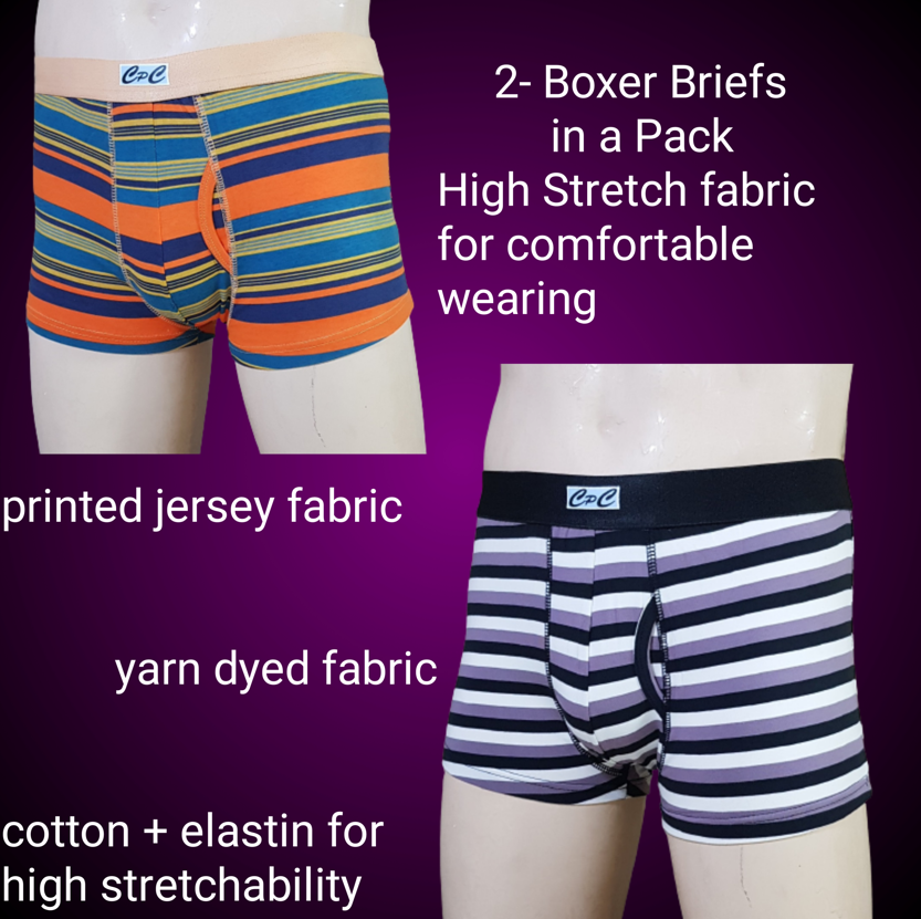 Boxer Brief Printed & yarn dyed