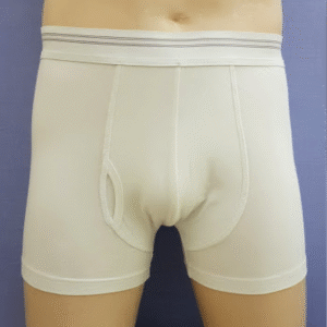 Boxer white Brief knee long